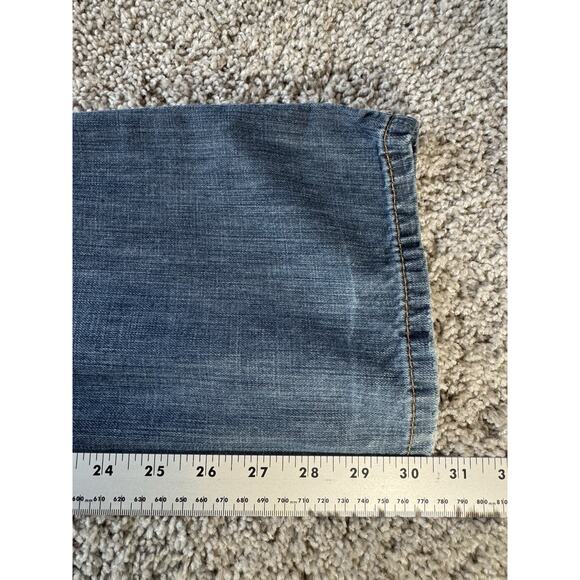 Levis 527 Mens Blue Jeans - Slim Fit Boot Cut Denim - tag 32 X 30 (32X30.5) - Picture 9 of 12